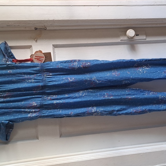 Size Medium Blue Jumpsuit - Made in Canada 1970's Vintage - Picture 4 of 7